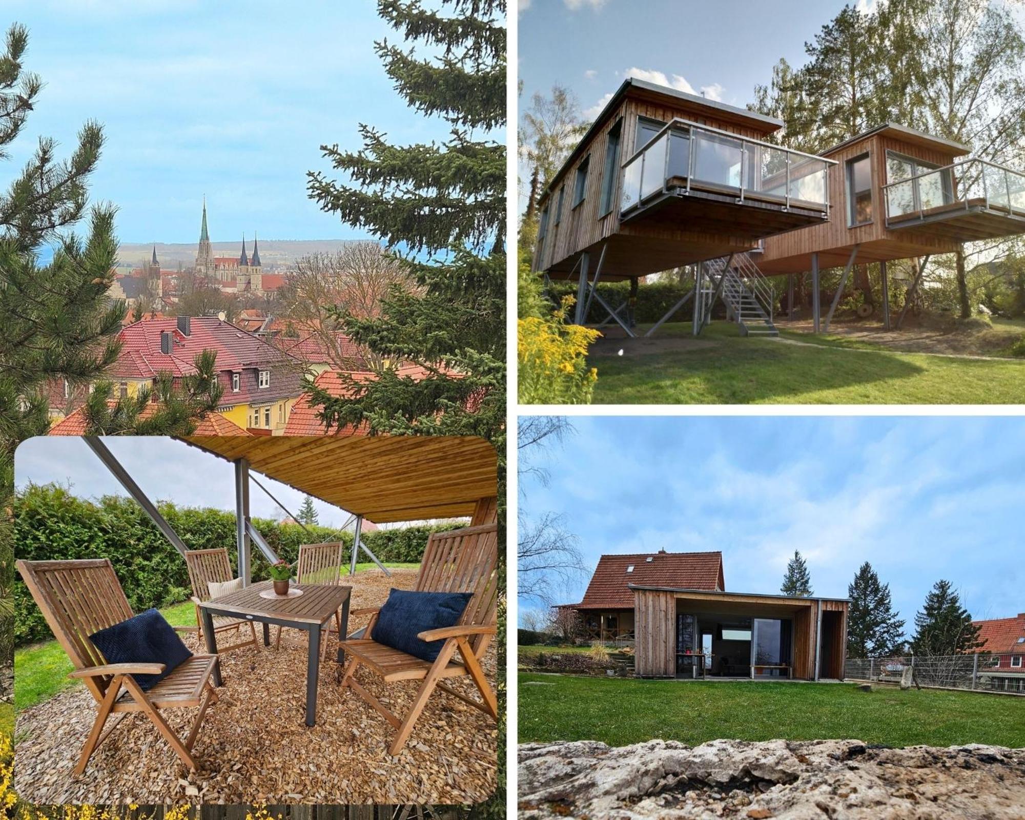 Villa Baumhaus Und Tinyhaus Mühlhausen Exterior foto