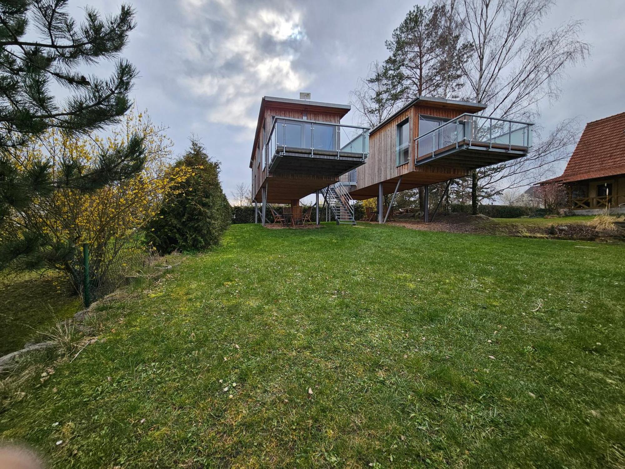 Villa Baumhaus Und Tinyhaus Mühlhausen Exterior foto